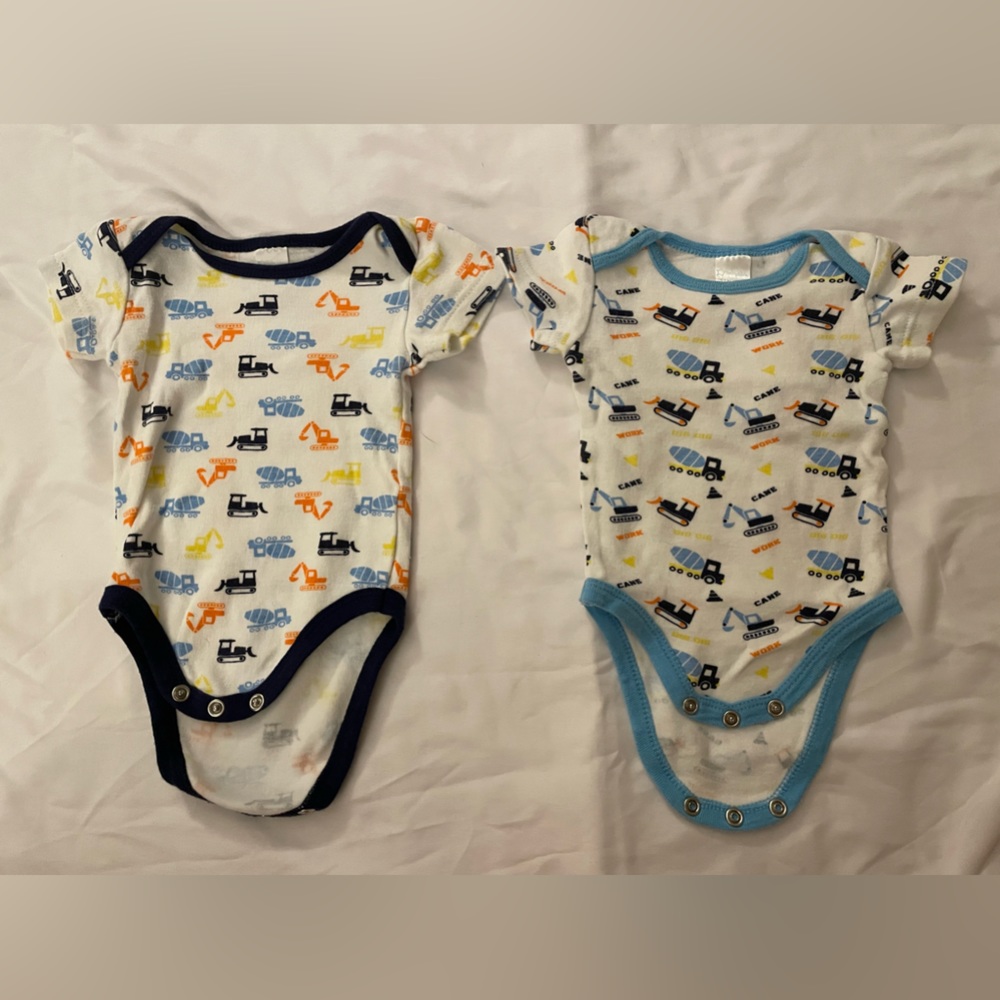 Construction Baby Onesies | Size: 0-3